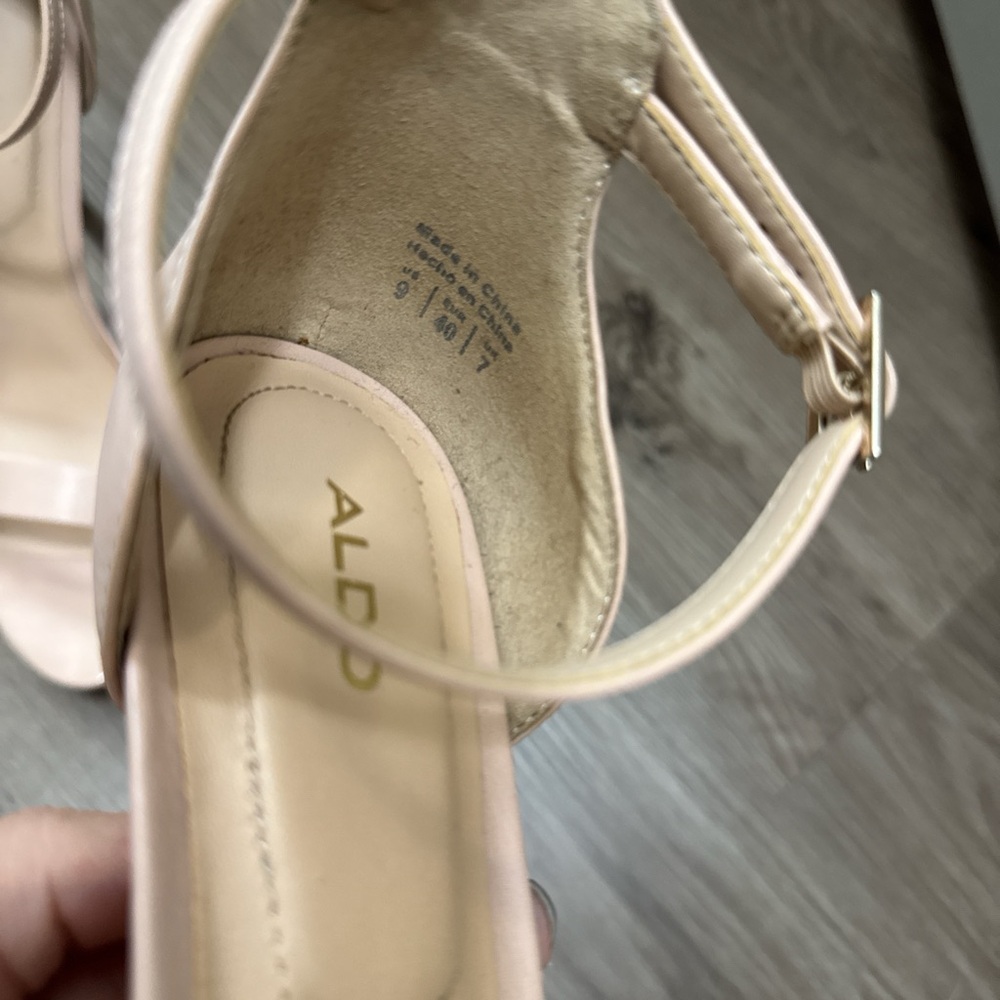Aldo Pink Stiletto Heels with Ankle Strap - Picture 4 of 4